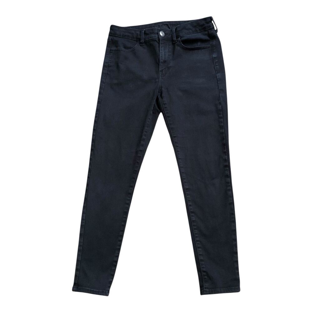 American Eagle Jegging Womens Size 12 Black Next Level Stretch Skinny Jeans